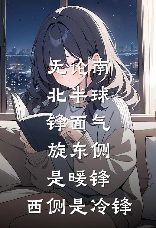 无论南北半球,锋面气旋东侧是暖锋,西侧是冷锋