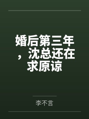 婚后第三年,沈总还在求原谅 婚后第三年,沈总还在求原谅