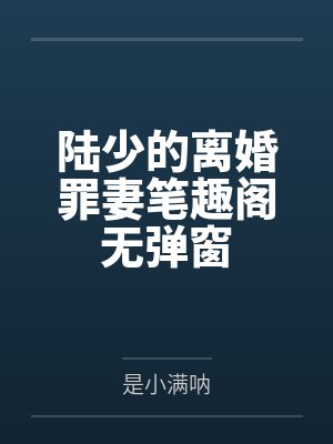 陆少的离婚罪妻笔趣阁无弹窗
